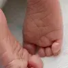 A baby's feet